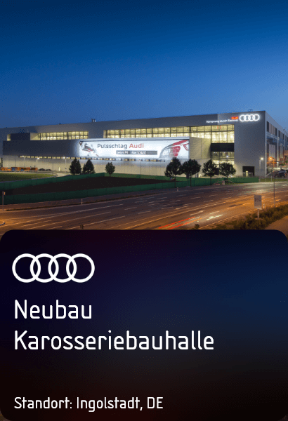 Audi Neubau Karosseriebauhalle