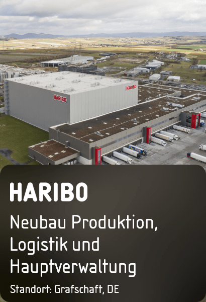 Read more about the article Haribo Neubau Produktion Logistik Hauptverwaltung